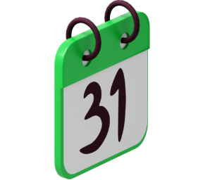 Imagem de Calendário mostrando dia 31
