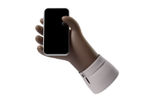 Mão usando smartphone